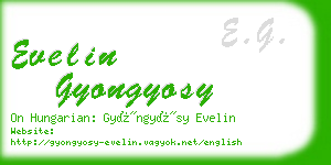 evelin gyongyosy business card